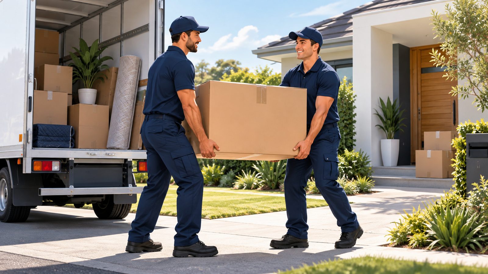 Professional removalists moving household belongings